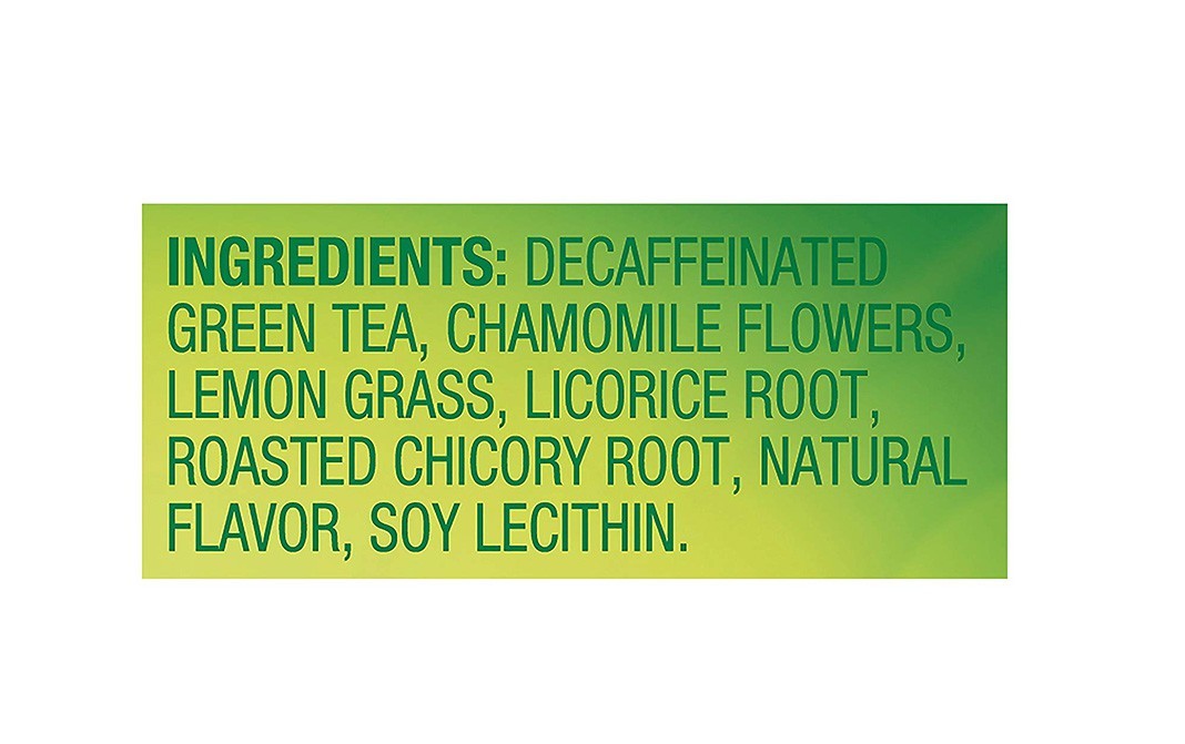 Lipton Decaffeinated Honey Lemon Green Tea   Box  20 pcs